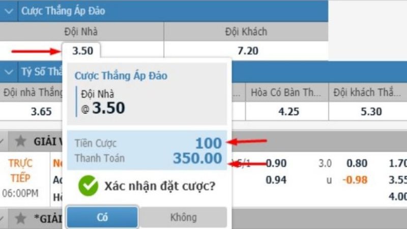 Khác biệt giữa cược xiên với cược thắng áp đảo là gì?